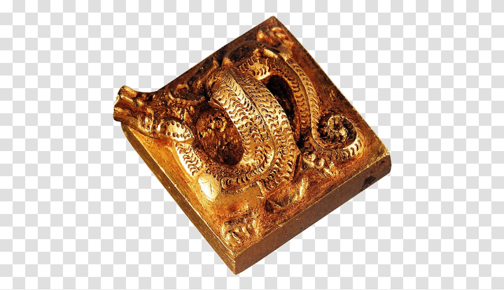 King Of Nanyue Imperial Seal Knob Carving, Gold, Bronze, Treasure, Ashtray Transparent Png