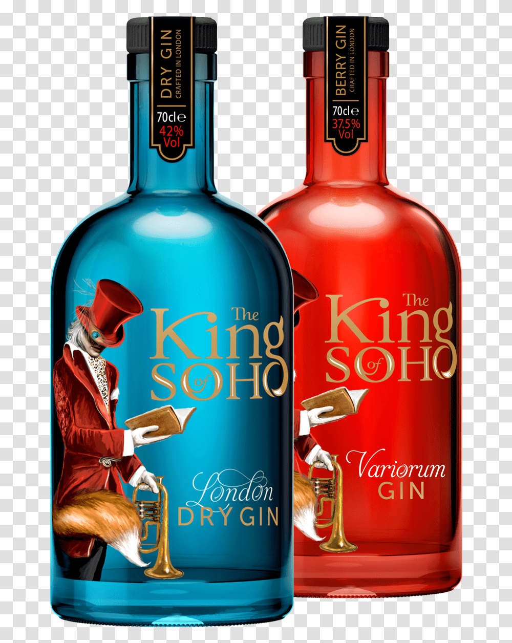 King Of Soho London Dry Gin Gin Lovers Gin And Tonic King Of Soho Gin, Liquor, Alcohol, Beverage, Person Transparent Png