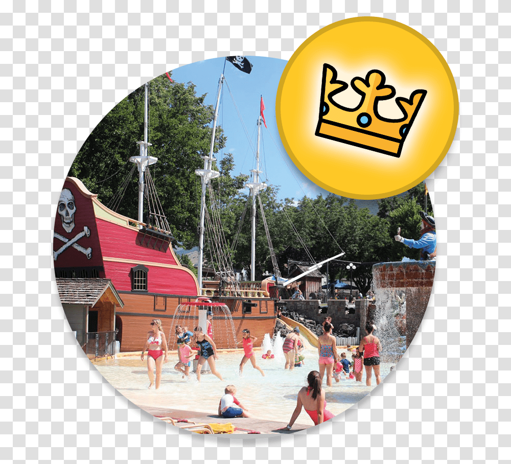 King Of The Hill Cherry Hill Pirates Cove, Person, Human, Water, Amusement Park Transparent Png