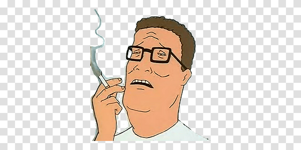King Of The Hill Hank Smokesfreetoedit, Head, Face, Person, Sunglasses Transparent Png