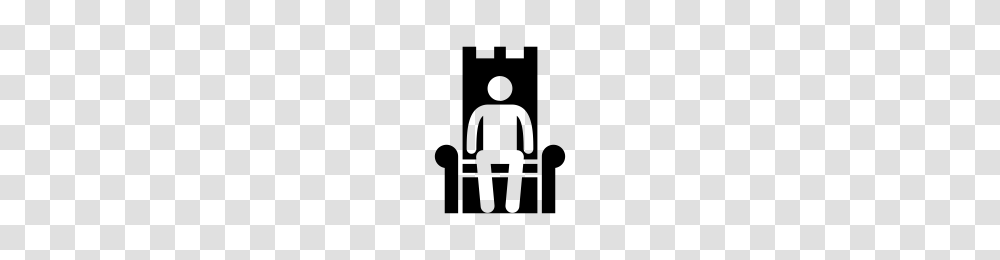 King On Throne Icons Noun Project, Gray, World Of Warcraft Transparent Png