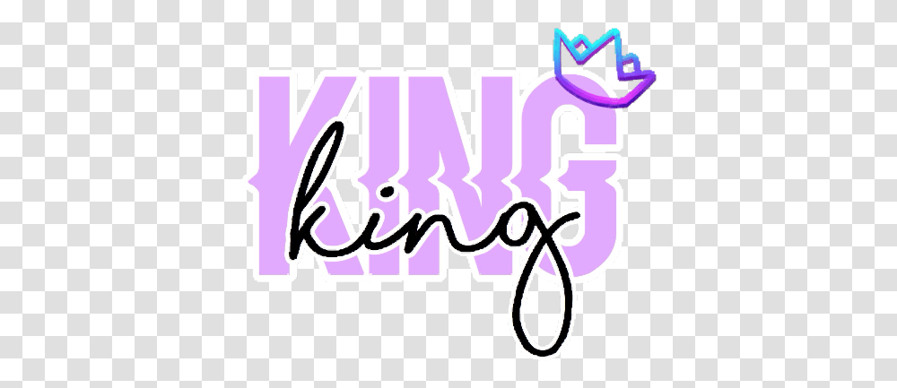 King Purple Text Purpletext Kingtext Softpurple Graphic Design, Label, Alphabet, Sticker, Graffiti Transparent Png