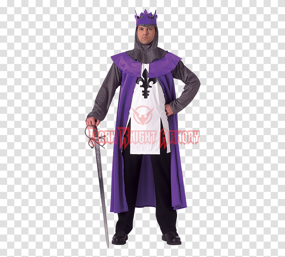 King Robe Renaissance King Costume, Apparel, Person, Human Transparent Png
