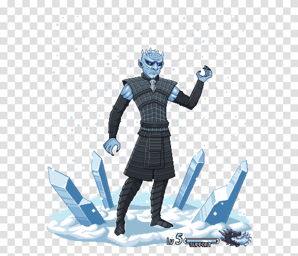 King Scepter 33 Night King From Game Of Thrones Game Of Thrones Night King Cartoon, Person, Graphics, Drawing, People Transparent Png