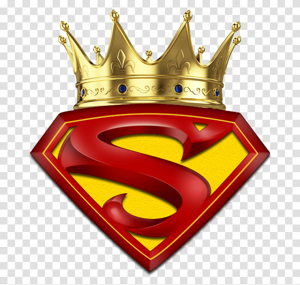 King Superman Logo United Planets Inside Pulse Crown, Jewelry, Accessories, Accessory, Birthday Cake Transparent Png