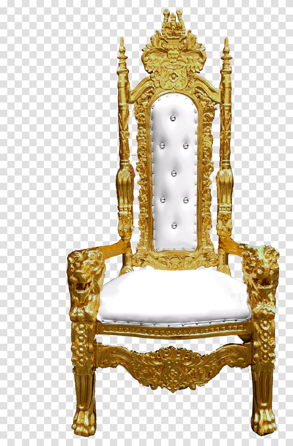 King Throne Chair Gold Throne Chair Transparent Png