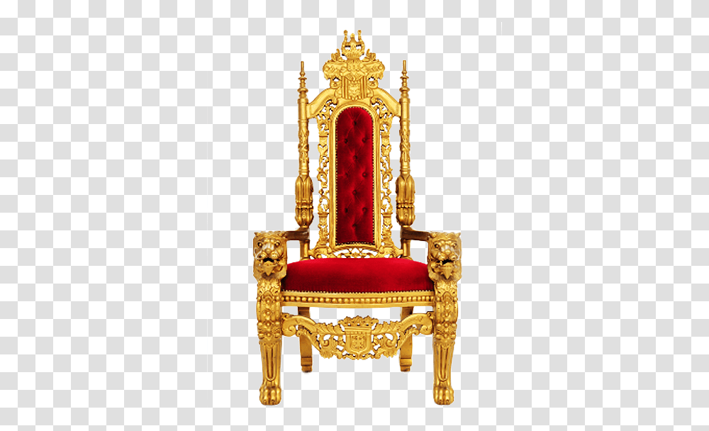 King Throne, Furniture, Chair, Cross Transparent Png
