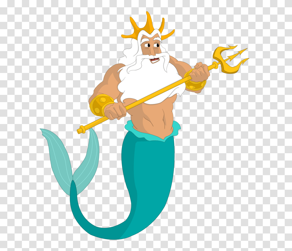 King Triton Clip Art, Spear, Weapon, Weaponry, Emblem Transparent Png