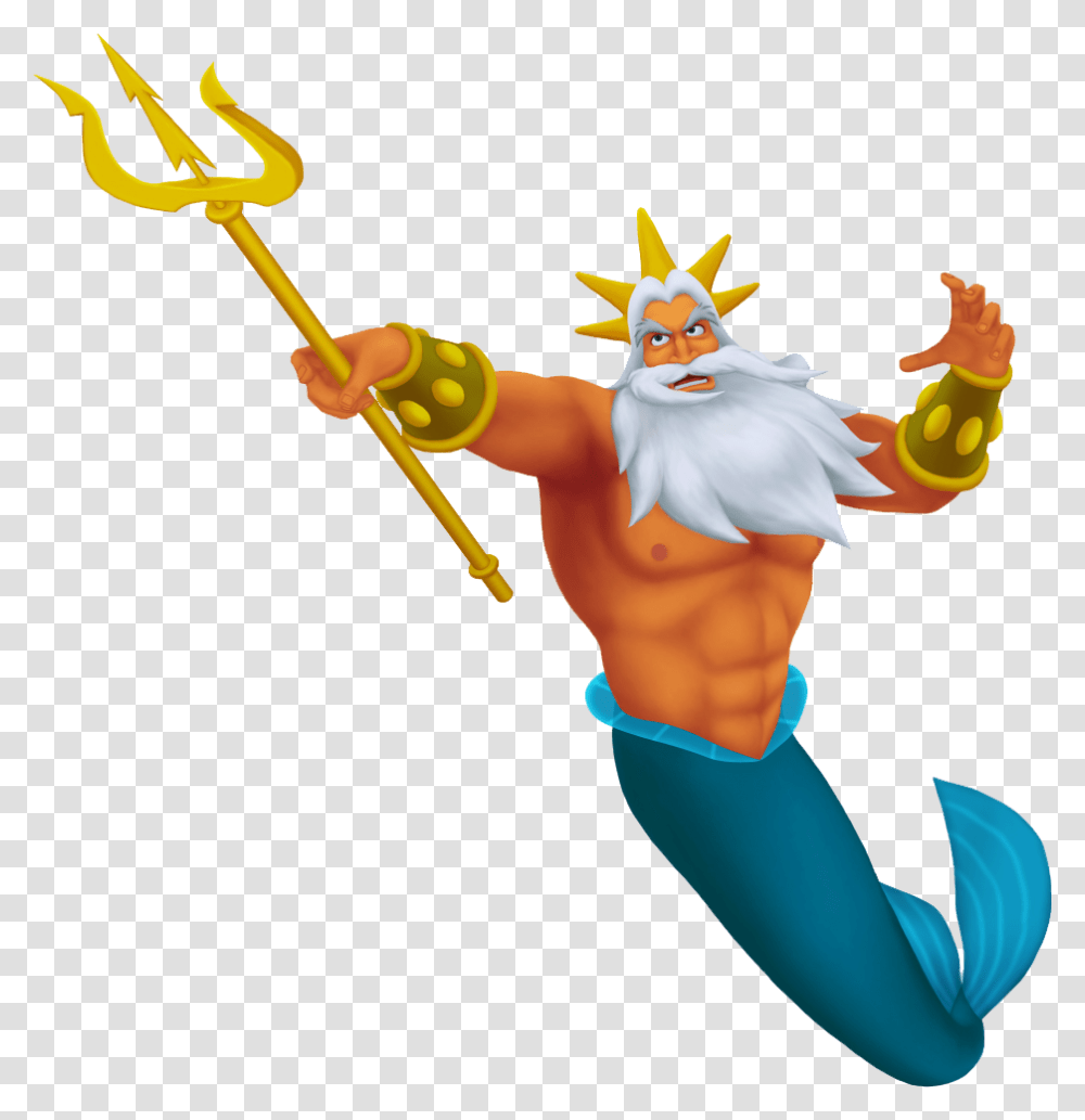 King Triton Little Mermaid, Spear, Weapon, Weaponry, Trident Transparent Png