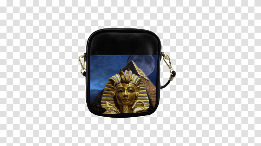 King Tut And Pyramid Sling Bag, Accessories, Handbag, Bronze, Purse Transparent Png