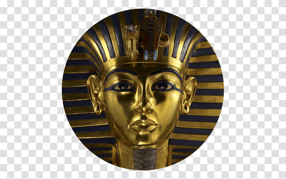 King Tut King Tut Egyptian Sarcophagus, Bronze, Head, Gold, Figurine Transparent Png