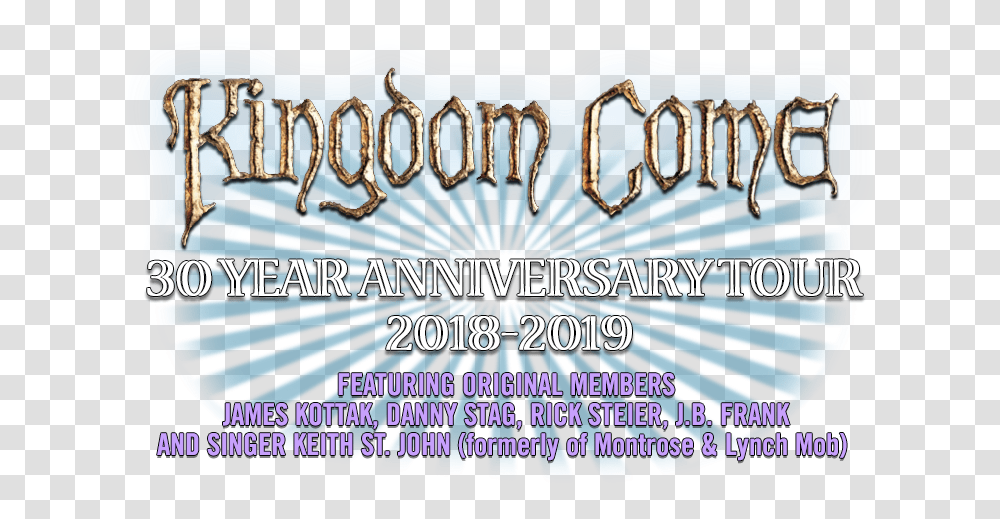 Kingdom Come Tour Dates Calligraphy, Poster, Advertisement, Label Transparent Png