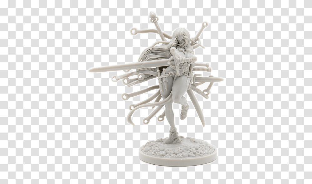 Kingdom Death White Speaker Sword Hunter, Sculpture, Toy, Figurine Transparent Png