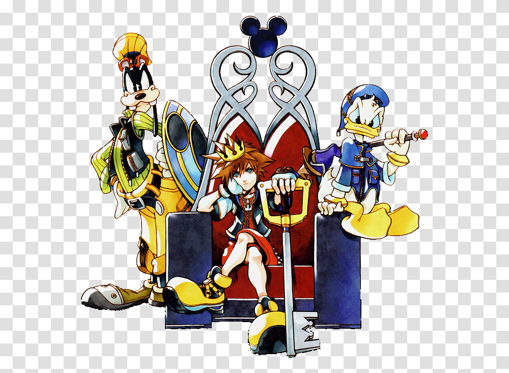 Kingdom Hearts 1 Image Donald And Goofy Kingdom Hearts, Helmet, Graphics, Doodle, Drawing Transparent Png