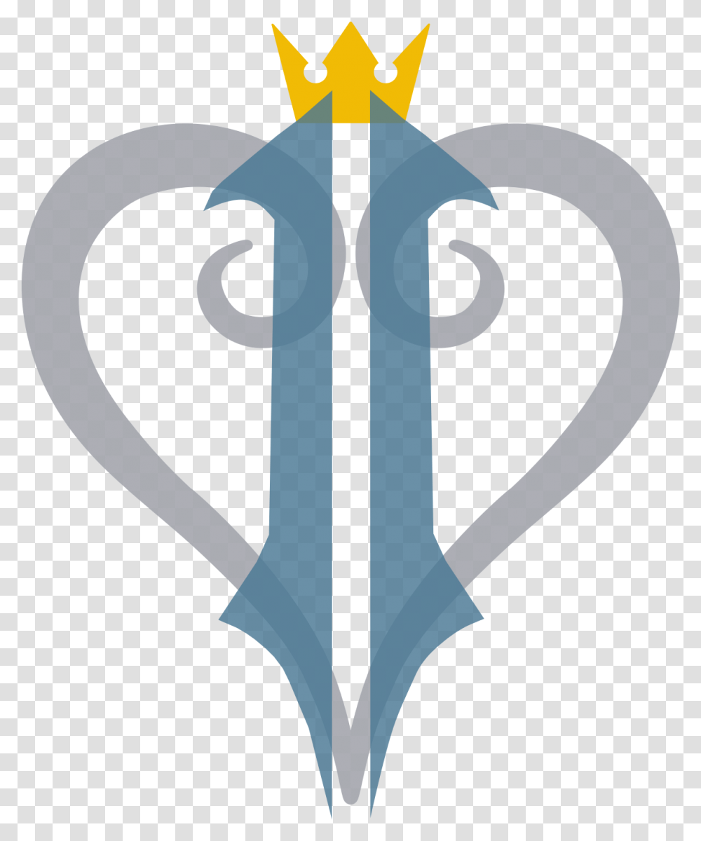 Kingdom Hearts 2 Logo Kingdom Hearts Logo, Emblem, Symbol, Weapon, Weaponry Transparent Png