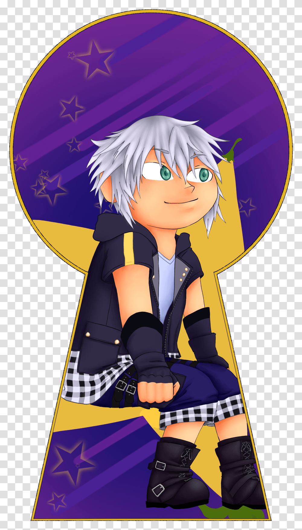 Kingdom Hearts 3 Riku Sticker The Moonlit Dragoon Workshop Cartoon, Comics, Book, Manga, Person Transparent Png