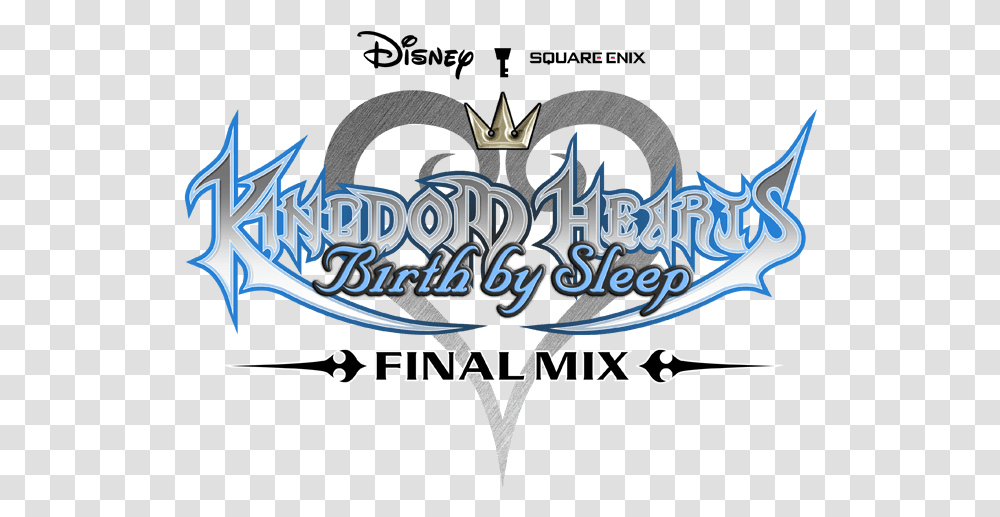 Kingdom Hearts Birth Kingdom Hearts Birth By Sleep Final Mix Logo, Symbol, Emblem, Trademark, Text Transparent Png