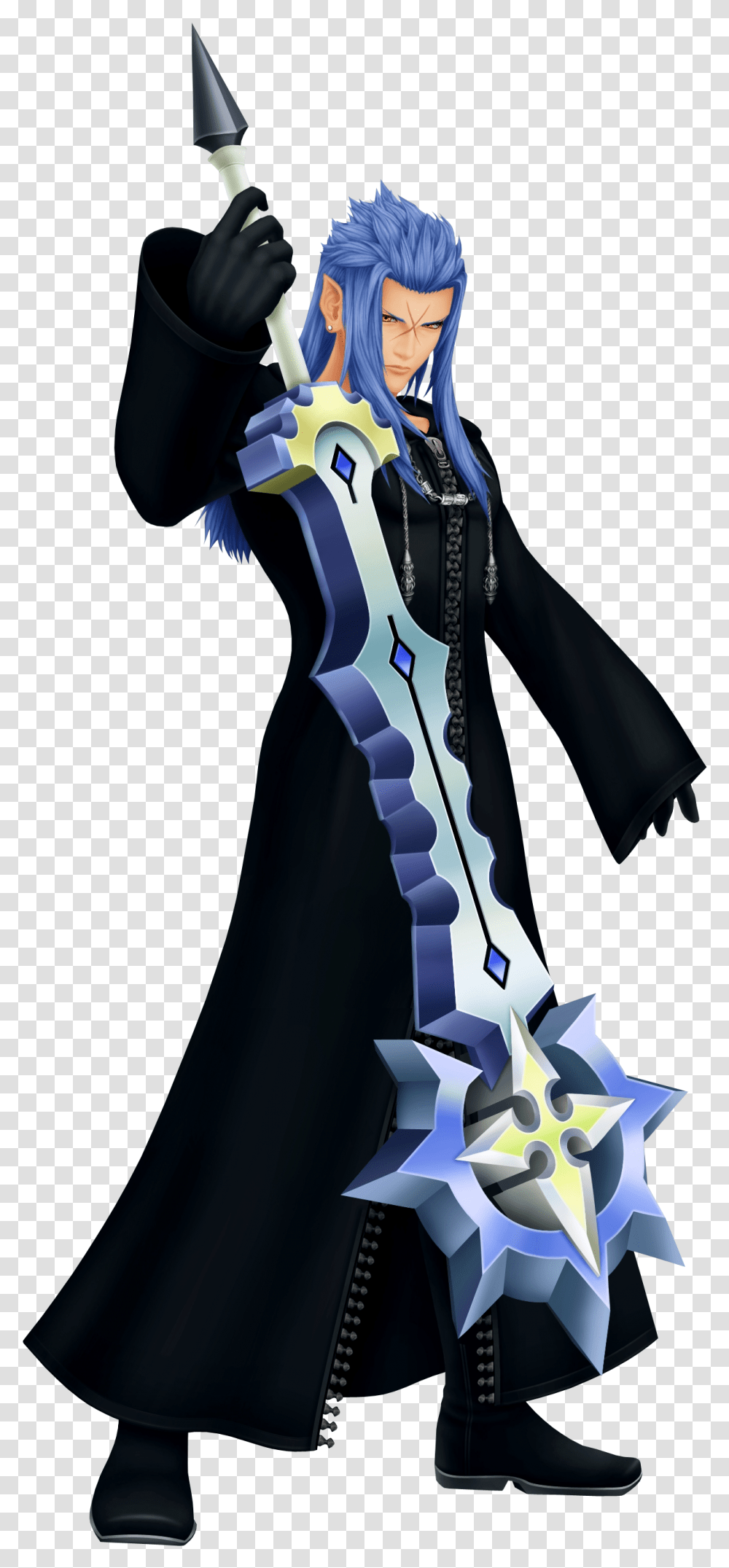 Kingdom Hearts Characters Saix Kingdom Hearts, Clothing, Costume, Fashion, Cloak Transparent Png