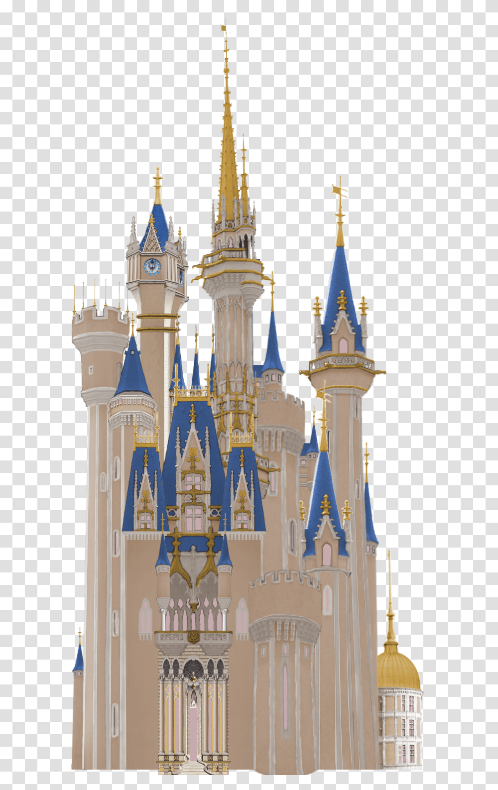 Kingdom Hearts Cinderella Castle Kingdom Hearts Disney Castle, Architecture, Building, Theme Park, Amusement Park Transparent Png