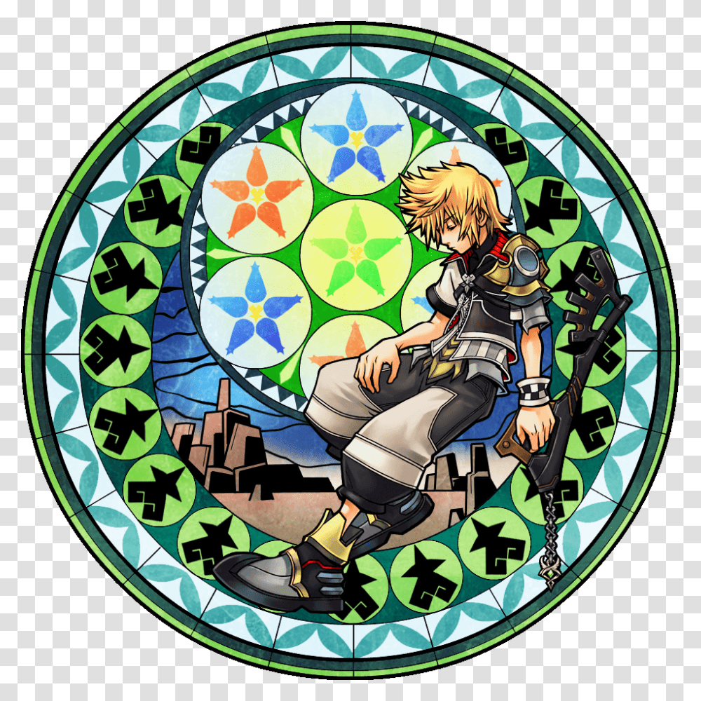 Kingdom Hearts Heart Kingdom Hearts Princess Stained Glass Painting Transparent Png Pngset Com