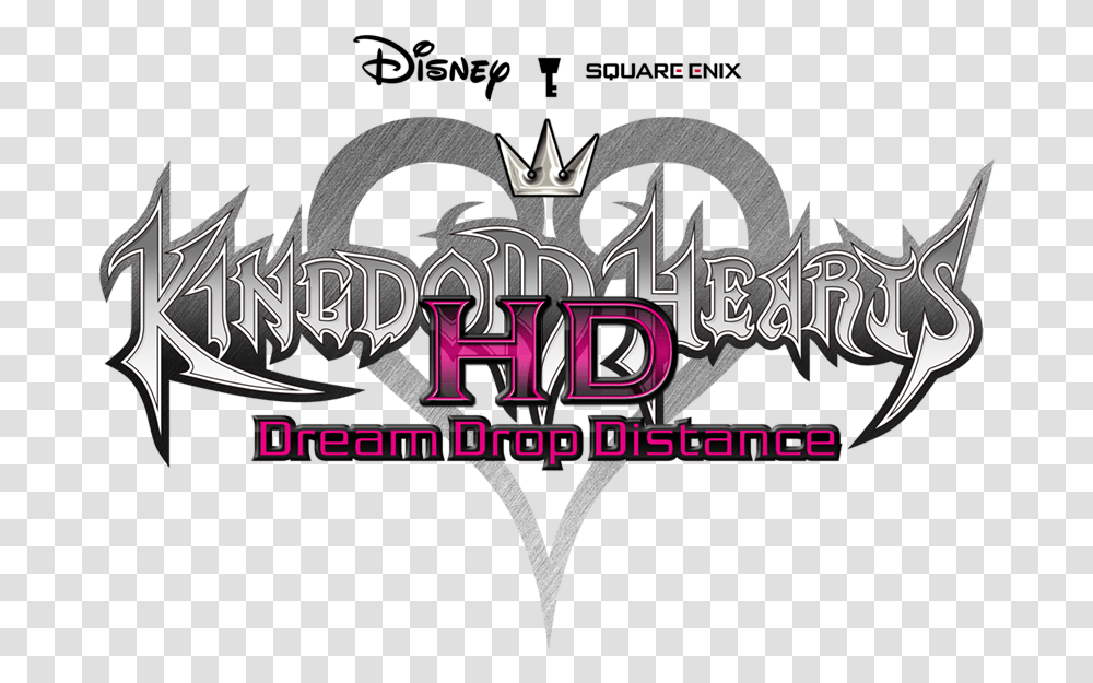 Kingdom Hearts Dream Drop Distance Hd Logo Kingdom Hearts Dream Drop Distance Logo, Emblem, Weapon Transparent Png