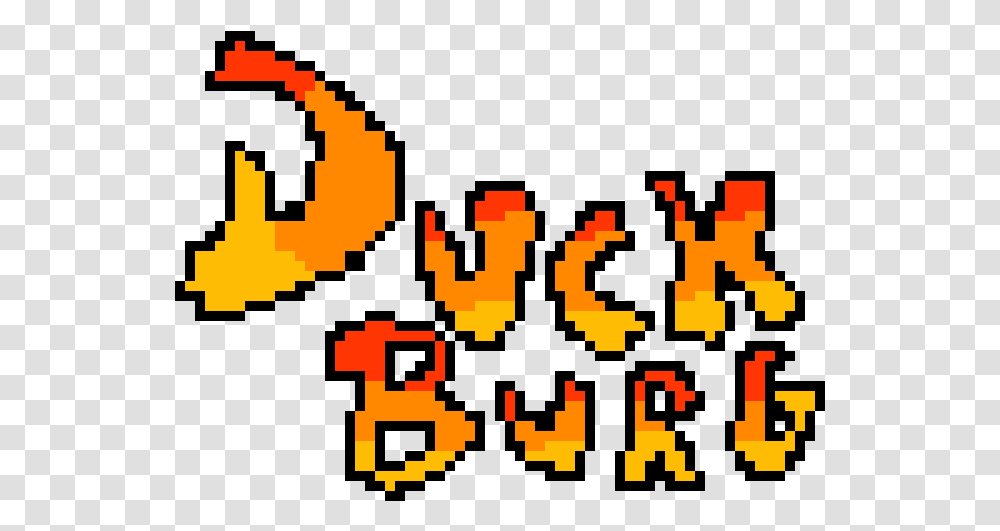 Kingdom Hearts Duckburg Logo Pixel Art Maker Clip Art, Pac Man, Text, Rug Transparent Png