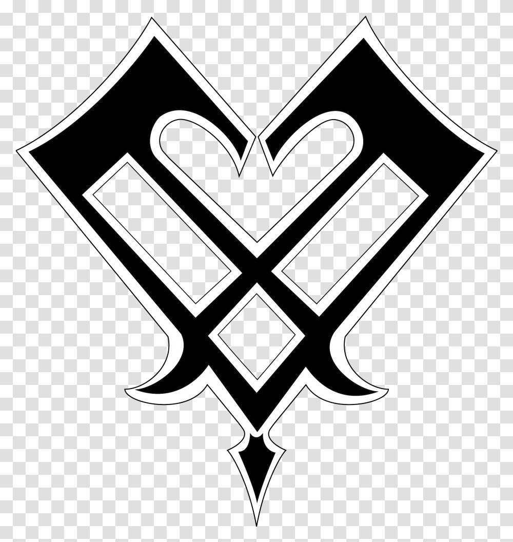 Kingdom Hearts Heart Symbol Image Kingdom Hearts Heart Icon, Bow, Emblem, Logo, Trademark Transparent Png