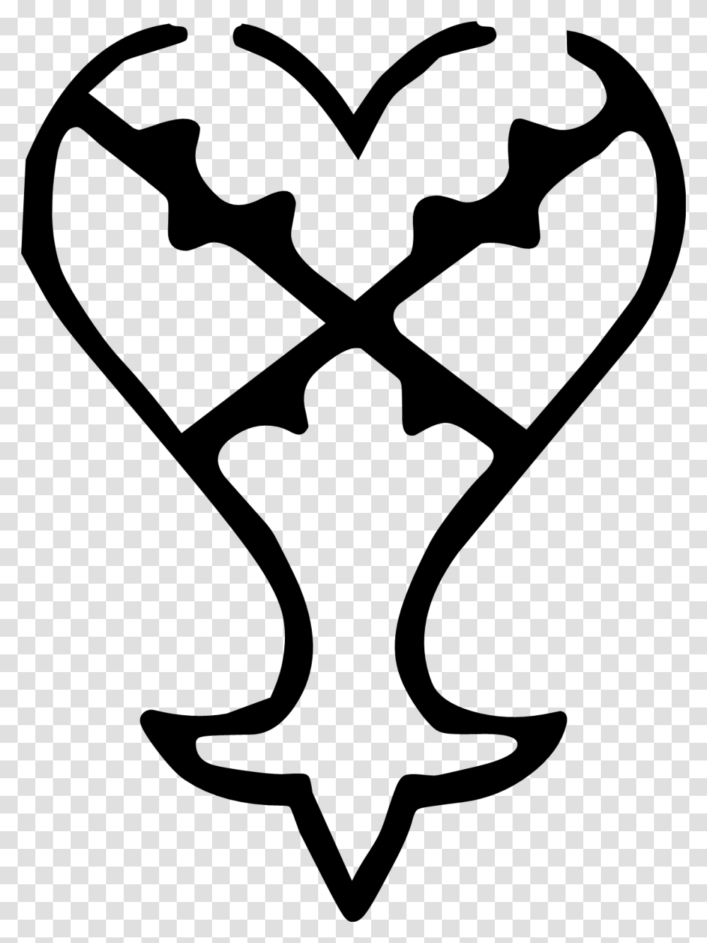 Kingdom Hearts Heartless Symbol, Gray, World Of Warcraft Transparent Png
