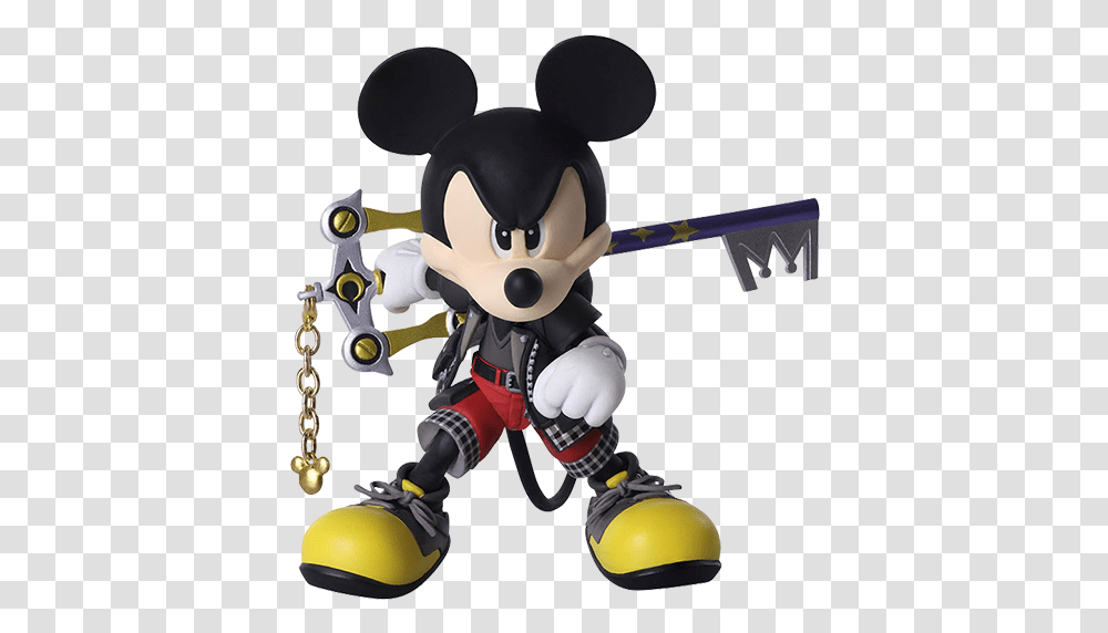 Kingdom Hearts Iii King Mickey Collectible Figure By Square Enix Kingdom Hearts Mickey Mouse, Toy, Robot, Person, Human Transparent Png