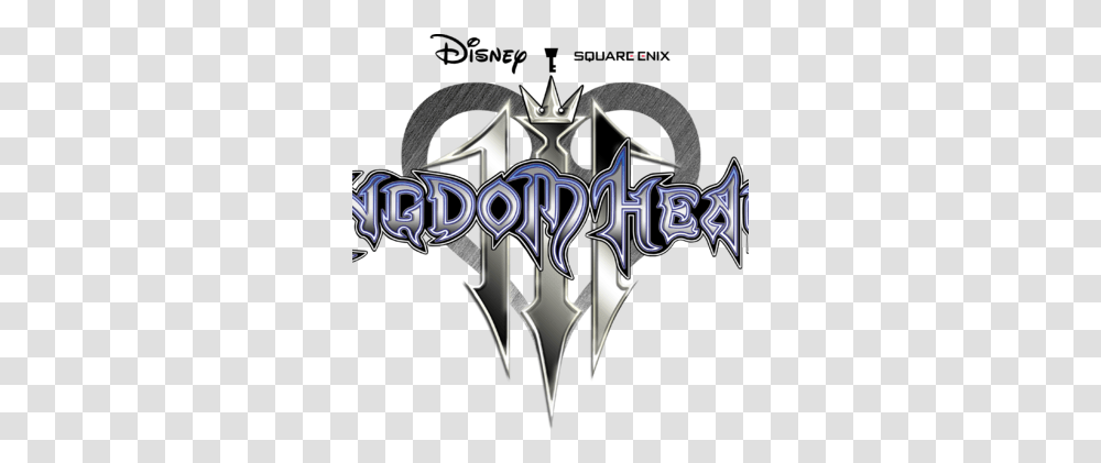 Kingdom Hearts Iii Wiki Fandom Kingdom Hearts 3 Logo, Symbol, Emblem, Weapon, Weaponry Transparent Png