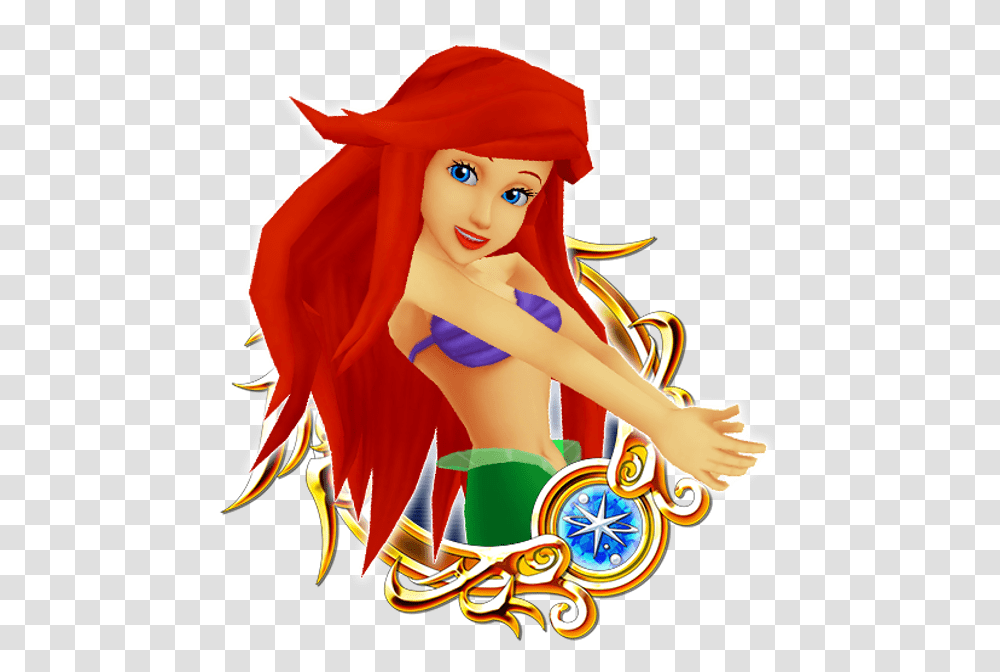 Kingdom Hearts Image Ariel In Kingdom Hearts, Graphics, Person, Face, Meal Transparent Png