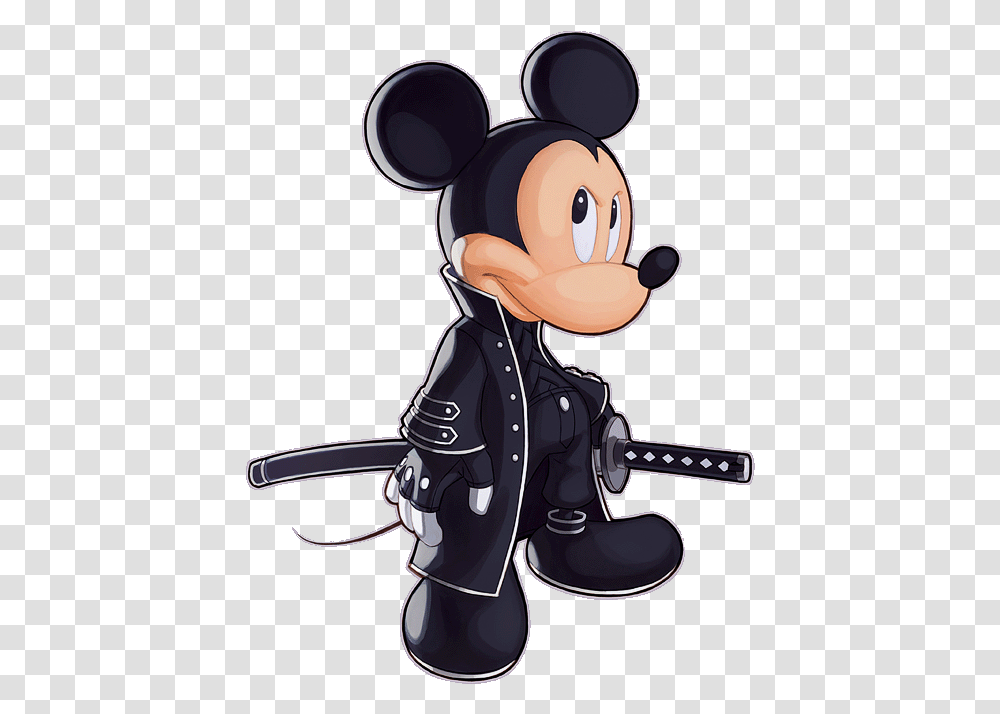 Kingdom Hearts In Black Badass Kingdom Hearts Mickey Mouse, Toy, Guitar, Leisure Activities, Musical Instrument Transparent Png