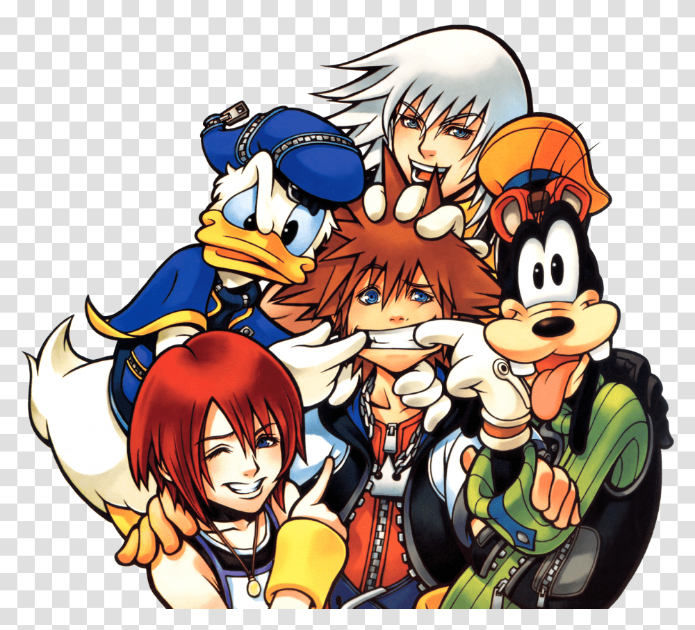 Kingdom Hearts Kingdom Hearts Official Art, Comics, Book, Manga, Person Transparent Png