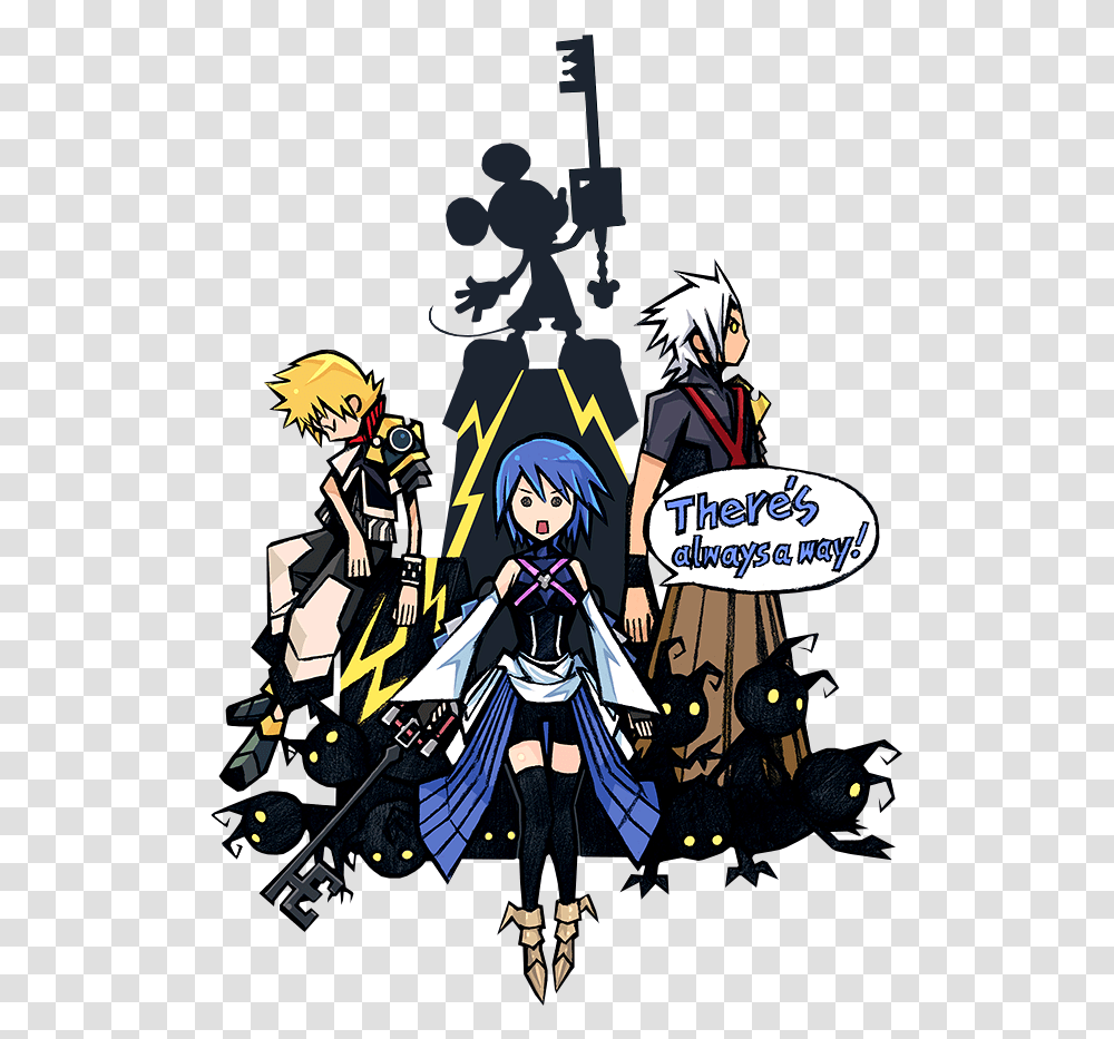 Kingdom Hearts, Manga, Comics, Book, Poster Transparent Png