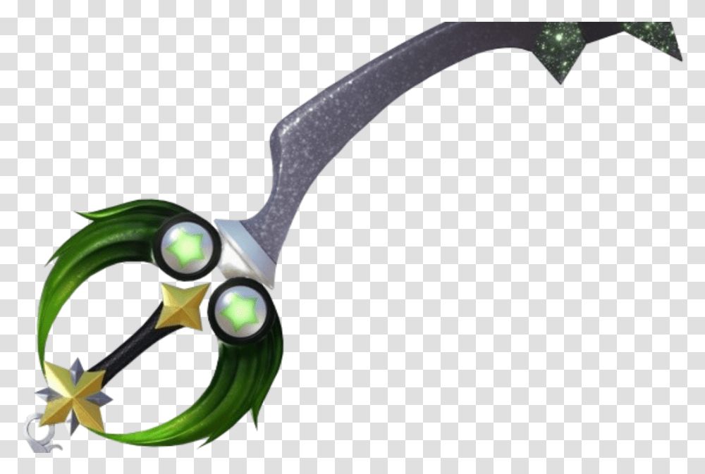 Kingdom Hearts Phantom Green Keyblade, Scissors, Weapon, Weaponry, Shears Transparent Png