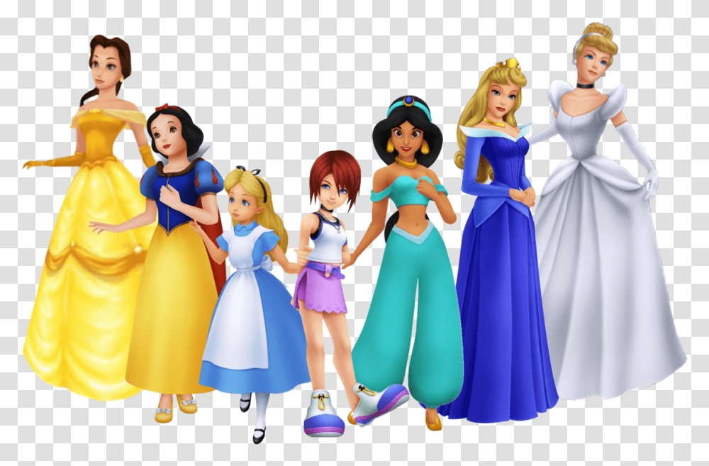 Kingdom Hearts Princesses Of Heart, Person, People, Family Transparent Png