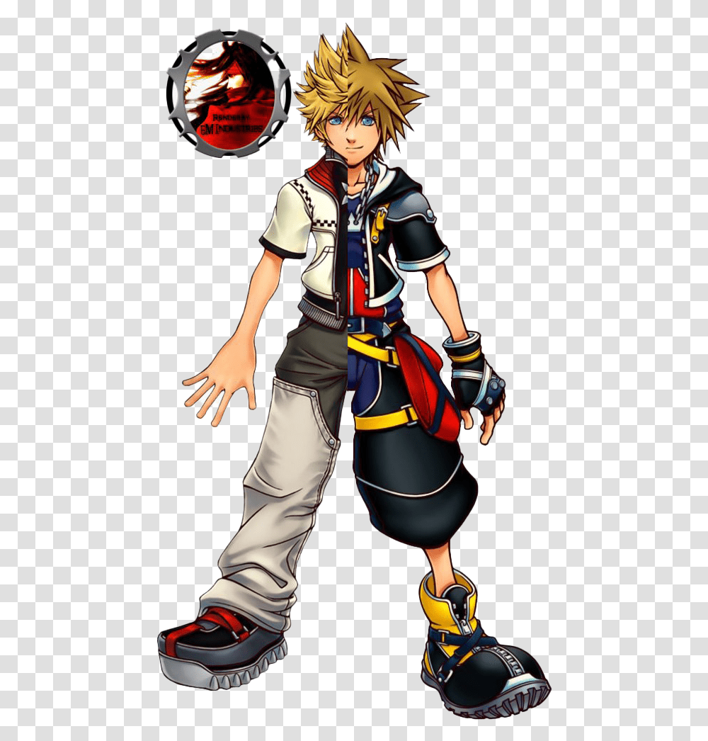 Kingdom Hearts Roxas Clipart Kingdom Hearts Sora And Roxas, Person, Human, Clothing, Apparel Transparent Png