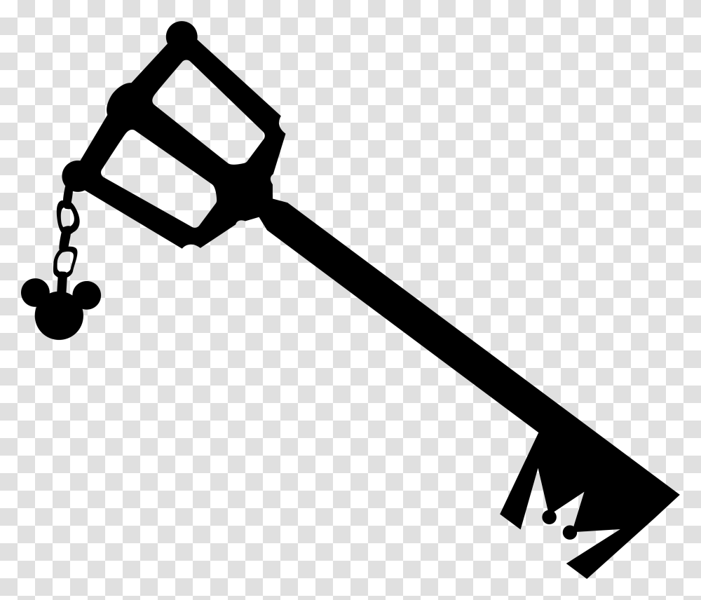 Kingdom Hearts Silhouette At Getdrawings Kingdom Hearts Keyblade, Shovel, Tool, Weapon, Weaponry Transparent Png