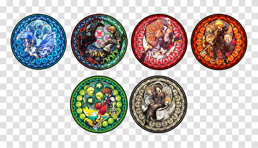 Kingdom Hearts Stained Glass Kingdom Hearts Birth By Sleep, Collage, Poster, Advertisement, Meal Transparent Png