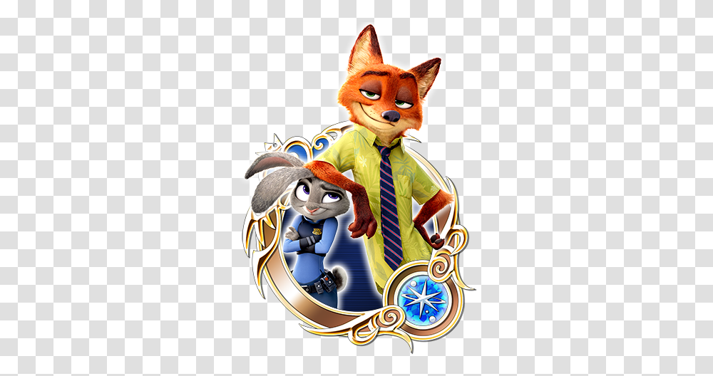 Kingdom Hearts Union Cross Nick And Judy, Mascot, Tie, Accessories, Accessory Transparent Png