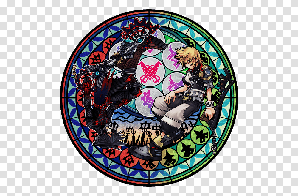Kingdom Hearts Ventus And Vanitas, Stained Glass, Person, Human, Doodle Transparent Png
