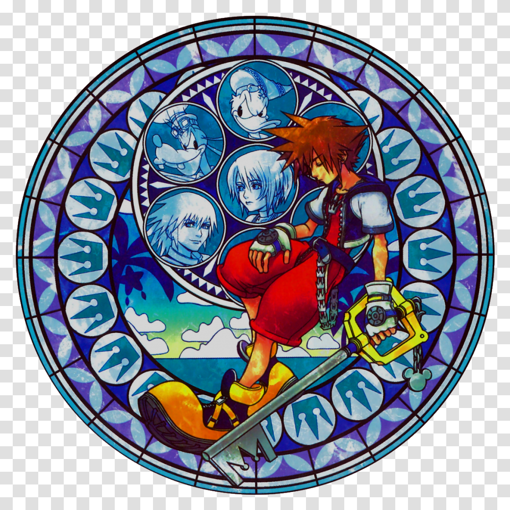Kingdom Hearts Wallpaper Kingdom Hearts Station Of Awakening, Stained Glass, Painting,  Transparent Png