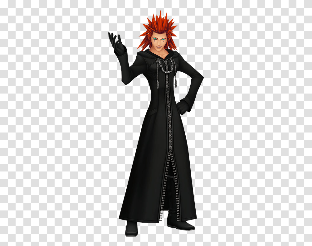 Kingdom Hearts Wiki Kingdom Hearts Characters Axel, Overcoat, Person, Robe Transparent Png