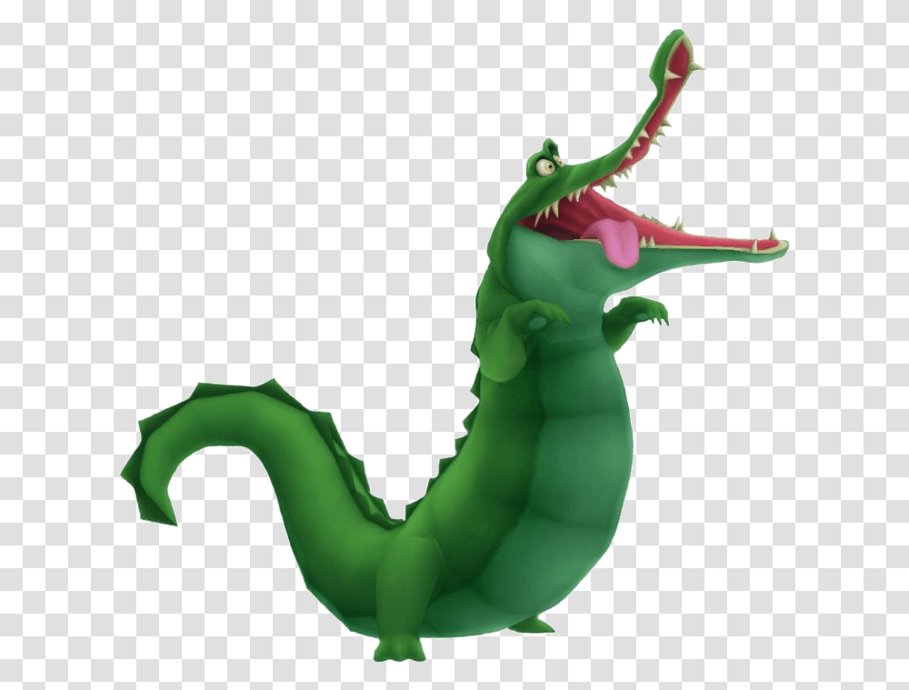 Kingdom Hearts Wiki Tick Tock Crocodile, Toy, Reptile, Animal, Green Transparent Png