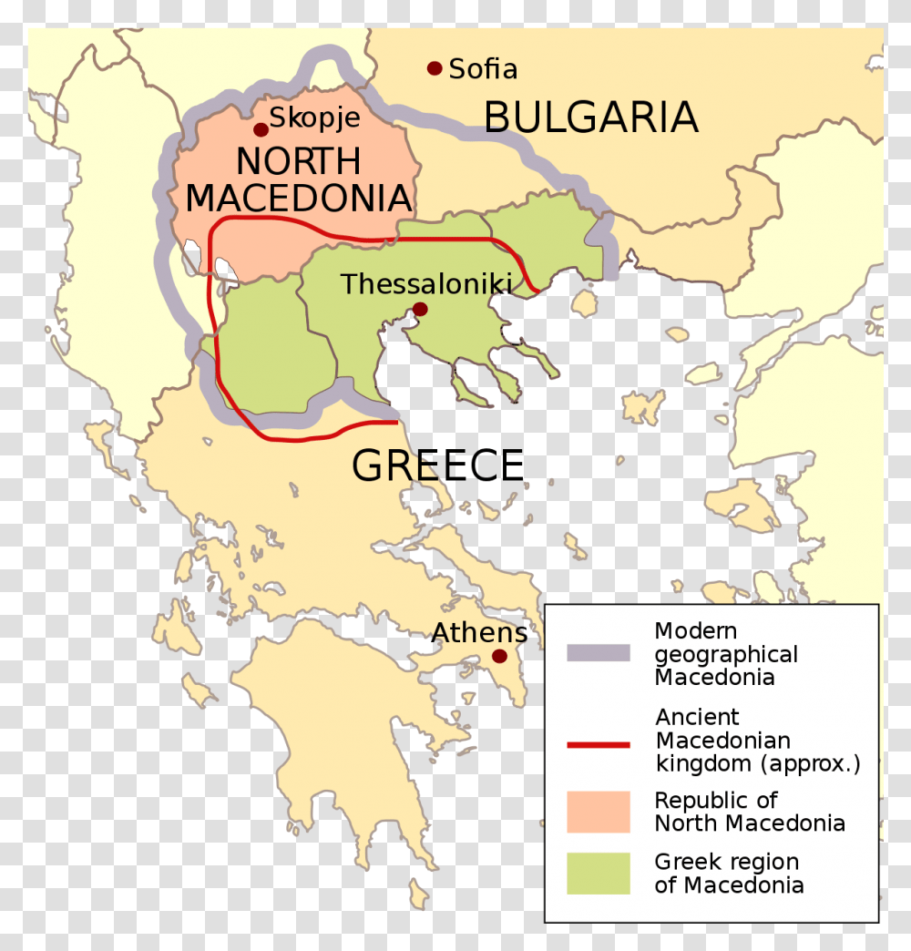 Kingdom Of Macedonia Map, Diagram, Plot, Atlas, Poster Transparent Png