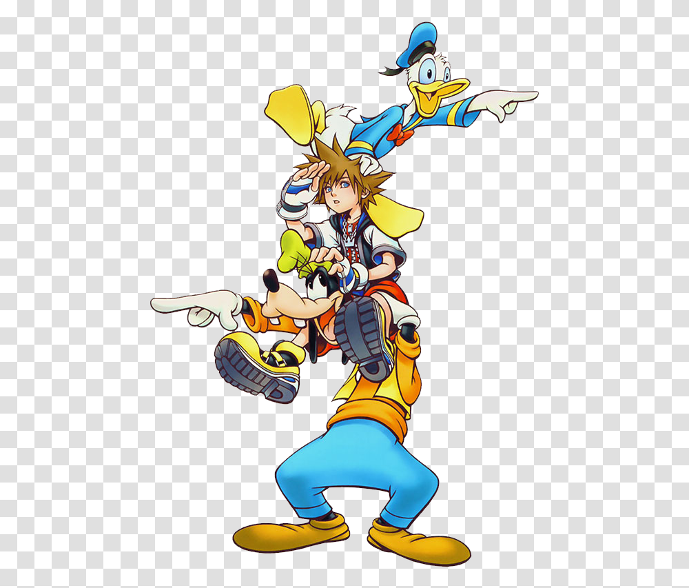 Kingdomhearts Sora Goofy Donald Kingdom Hearts Ps3 Limited Edition, Person, Comics, Book, Manga Transparent Png