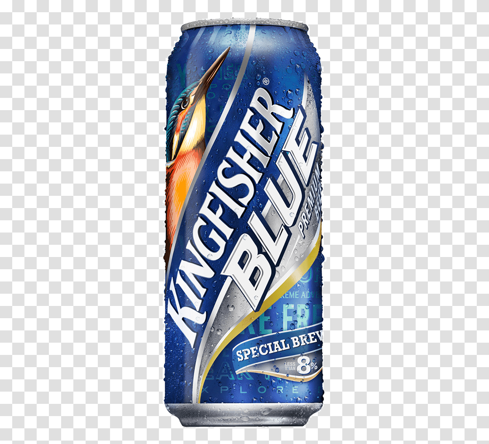 Kingfisher Beer Blue, Tin, Can, Beverage, Drink Transparent Png
