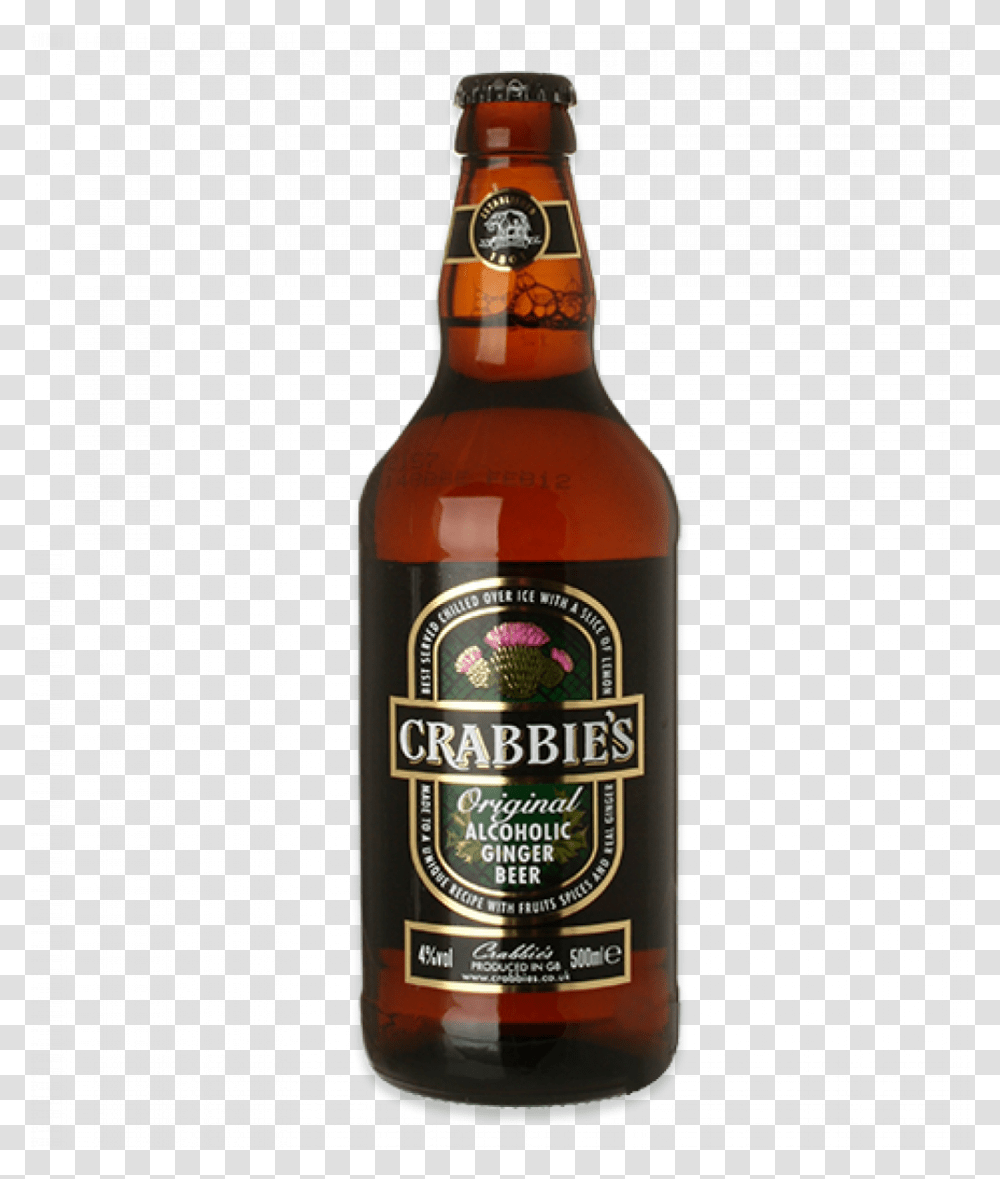 Kingfisher Beer Bottle Crabbies Ginger Beer Ireland, Alcohol, Beverage, Drink, Liquor Transparent Png