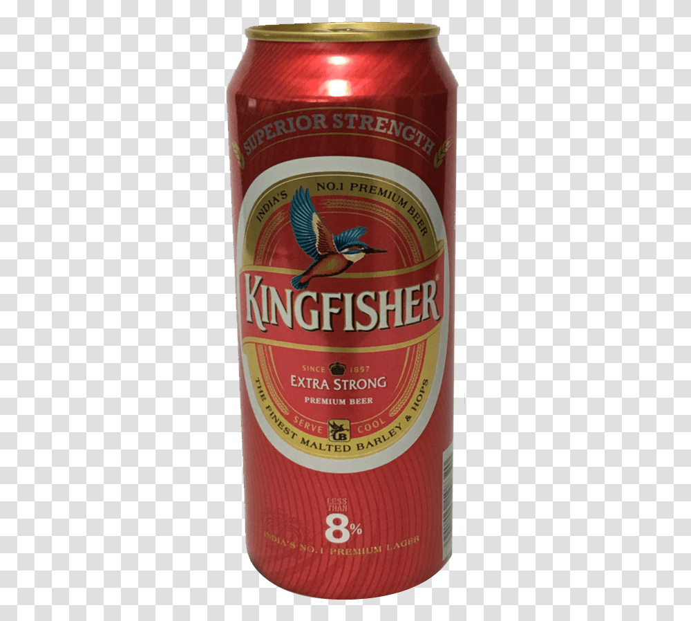 Kingfisher Extra Strong Beer 50cl Cans Kingfisher Beer, Alcohol, Beverage, Drink, Bottle Transparent Png