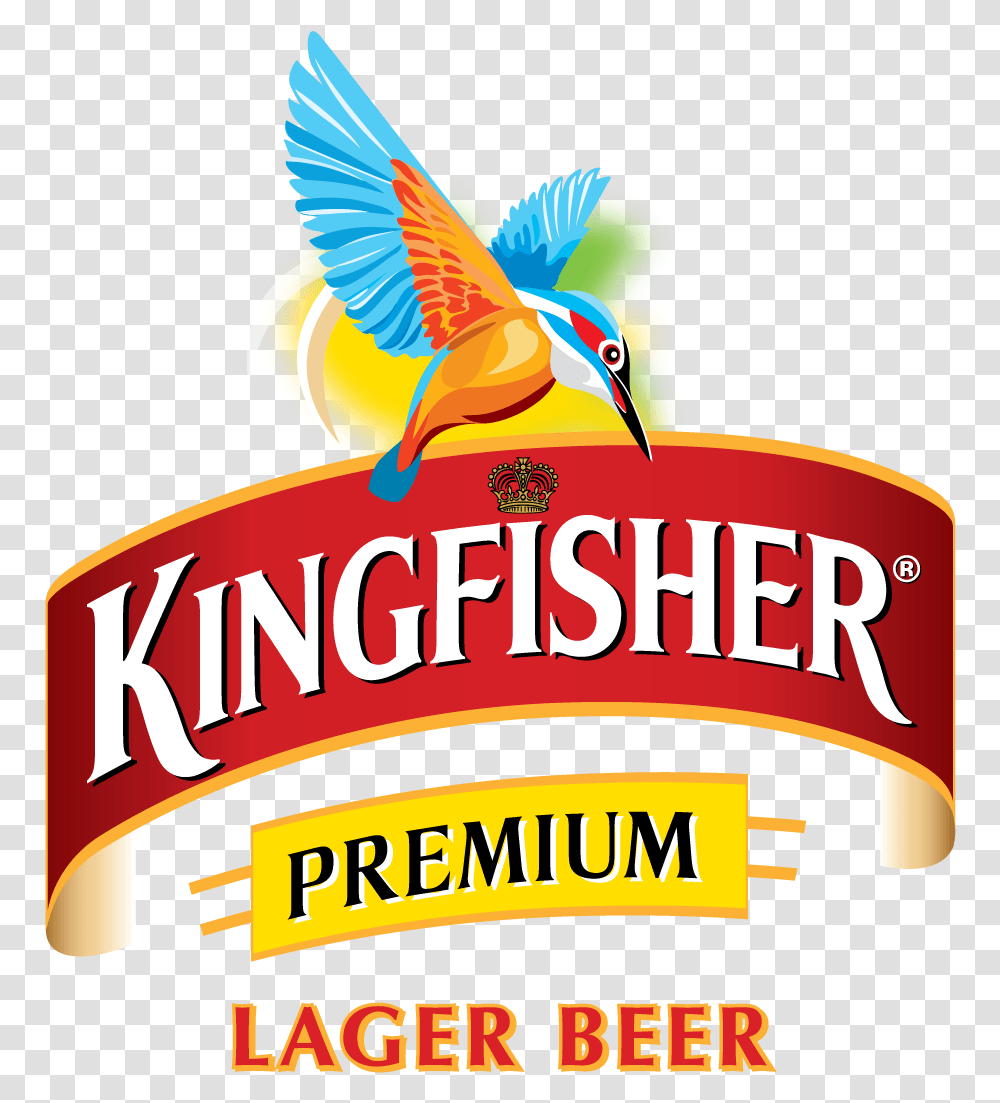 Kingfisher Logo Kingfisher Premium Beer Logo, Beverage, Alcohol, Lager, Animal Transparent Png